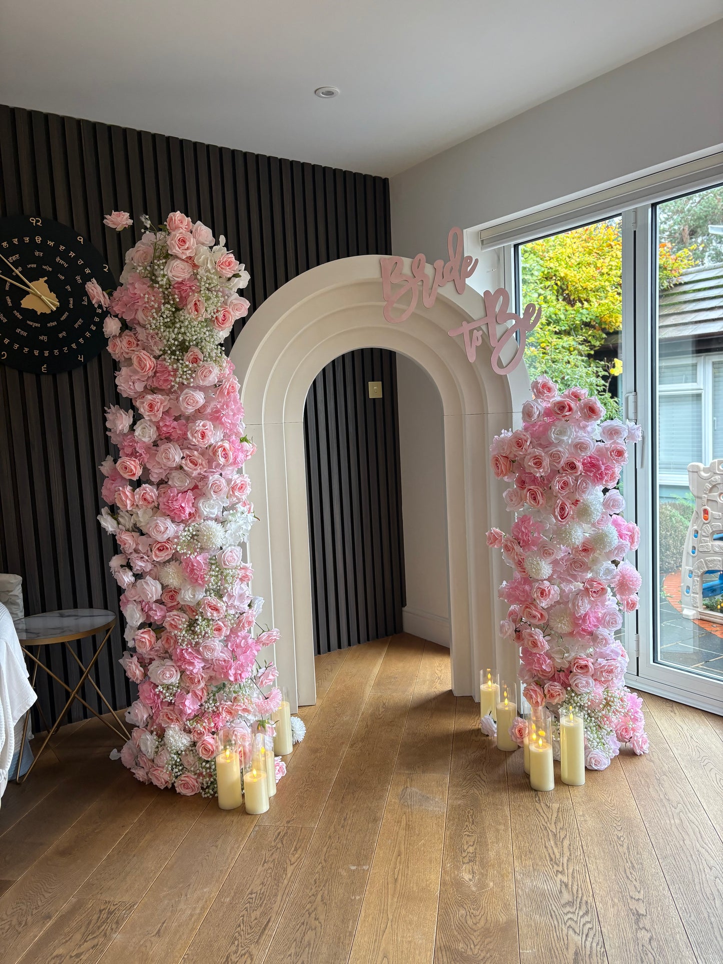 Blush and Ivory floral display