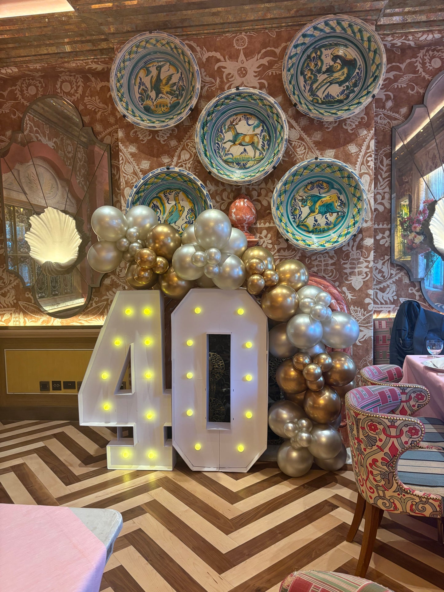Luxury milestone celebration decor
