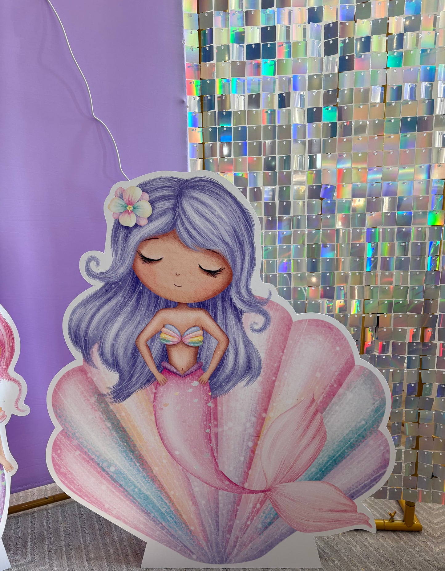 Mermaid theme kids birthday setup