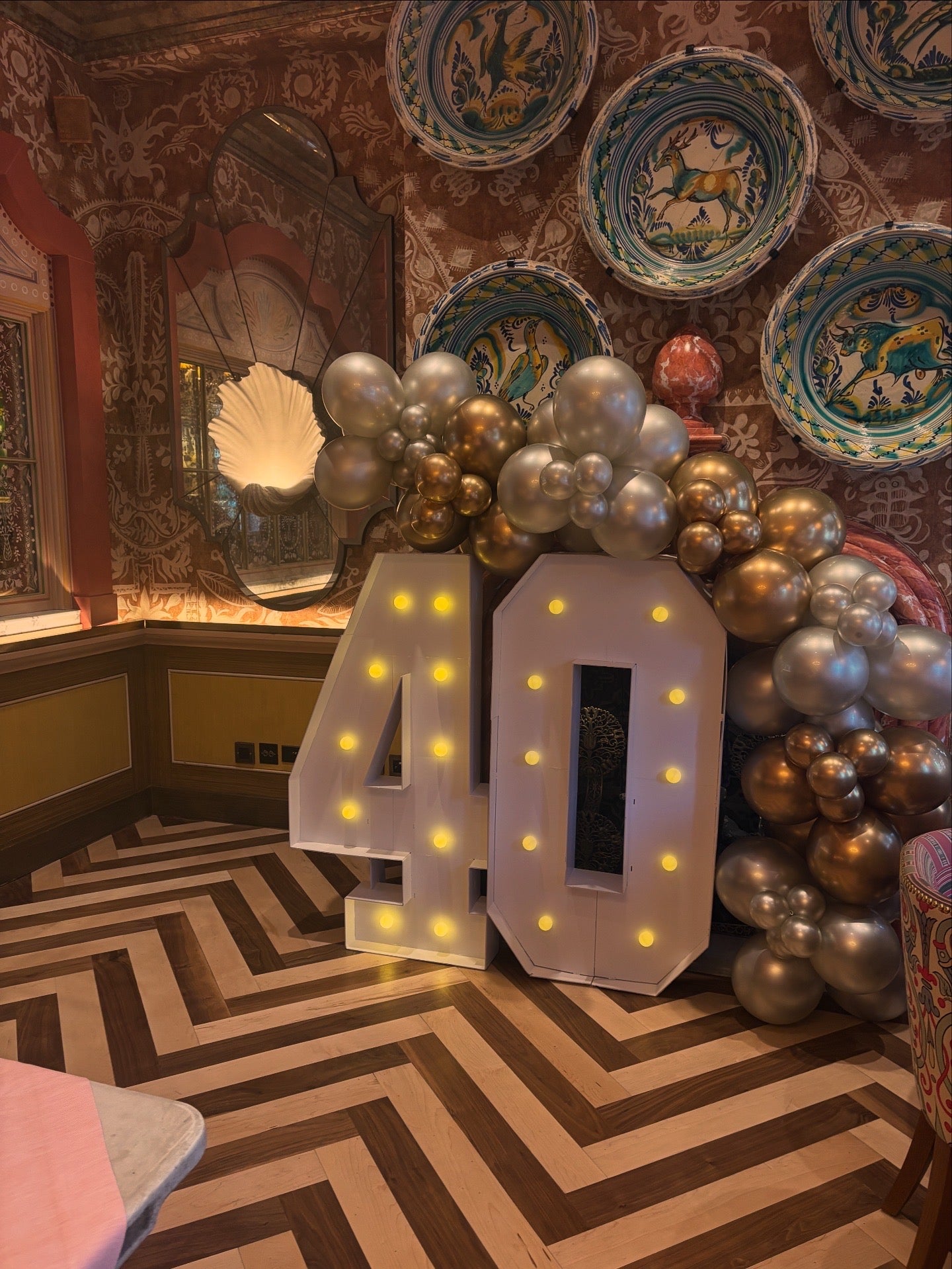 Luxury milestone celebration decor