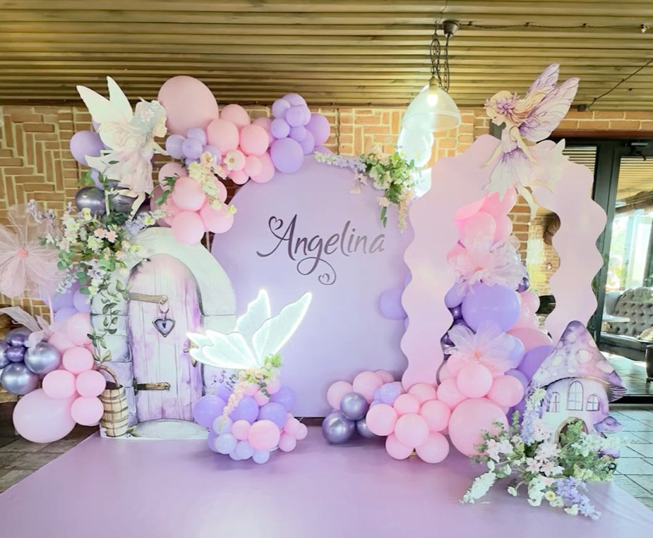 Fairy first birthday setup