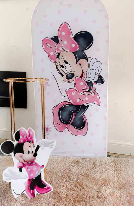 Minnie theme backdrop