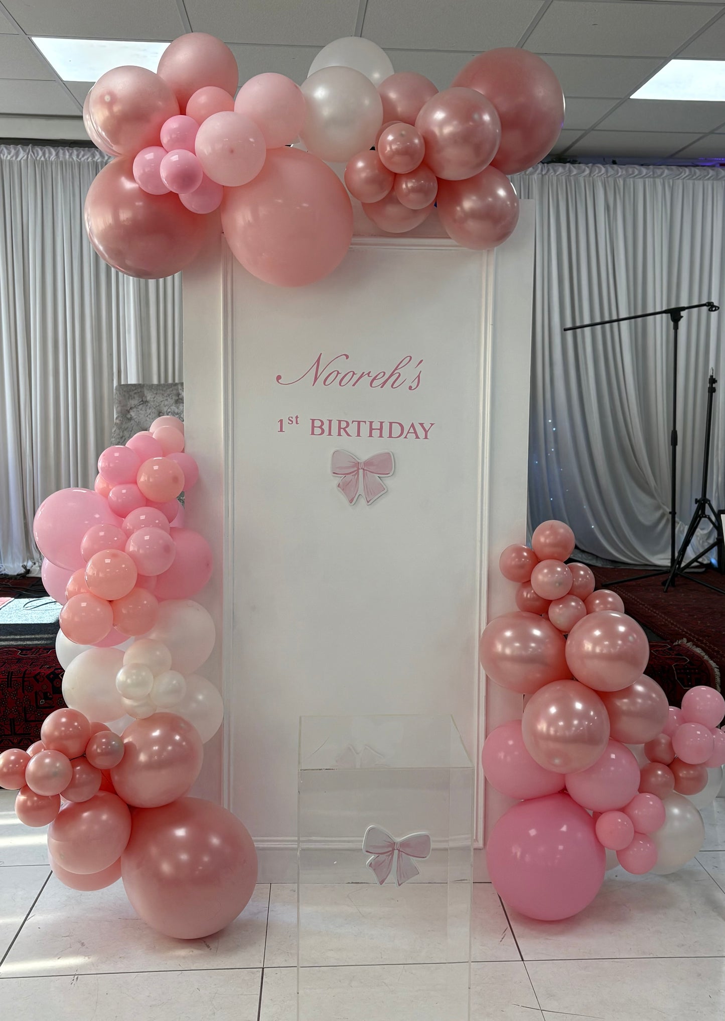 Blush pink birthday display