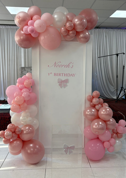Blush pink birthday display