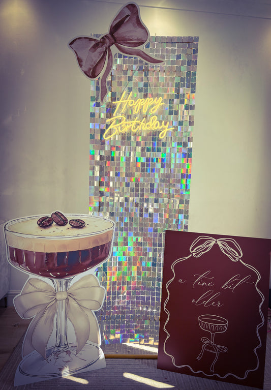 A tiny bit older birthday theme setup