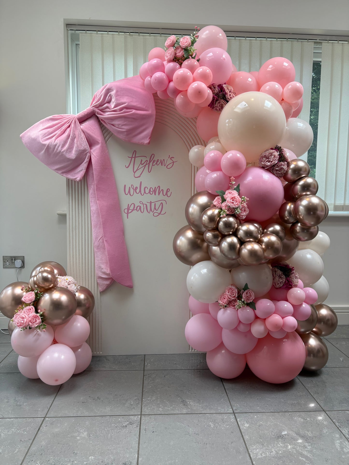 Pretty in pink welcome display